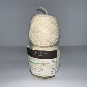 The Fibre Co. Cumbria Yarn White Heather #CU105 1 Skein 100g Plus Partial Skein